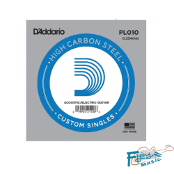 D'Addario Single Plain Steel Size 10