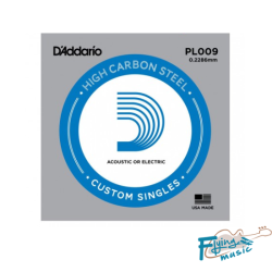 D'addario Single Plain Steel Size 09